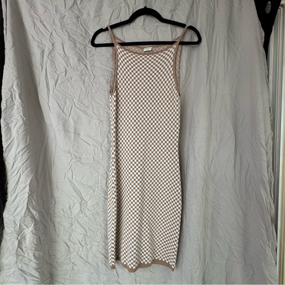 Abercrombie chevron boat neck knit dress